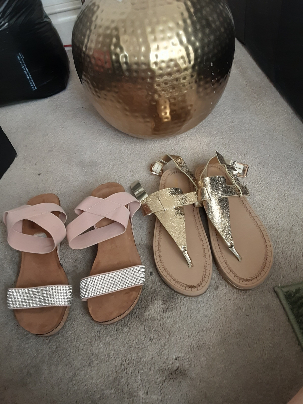 Bundle Sparkly & Metalic Sandals